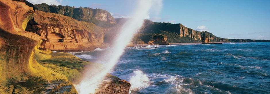 Water surrounded by rocks